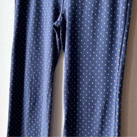Betabrand Yoga Dress Pant Boot Cut Navy Blue Pattern Print Sz L - Picture 3 of 11